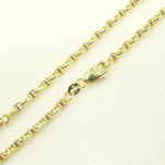 Load image into Gallery viewer, 14K Solid Yellow Gold Diamond Cut Marina Link Bracelet