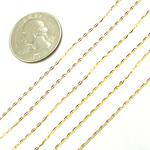 Load image into Gallery viewer, 14K Gold Flat Marina Link Chain