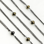 Load image into Gallery viewer, Pyrite Double Oxidized Connected Wire Chain
