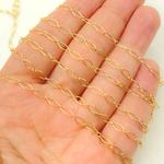 Load image into Gallery viewer, 14K Yellow Gold Filled Smooth Diamond and Round Link Chain