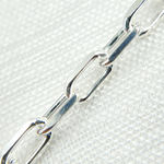 Load image into Gallery viewer, V183SS. Sterling Silver Diamond Cut Paperclip Link Chain