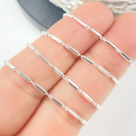 Load image into Gallery viewer, 925 Sterling Silver Diamond Cut Bar Link Chain