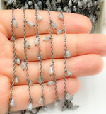 Load image into Gallery viewer, Coated Labradorite Dangle Chain.