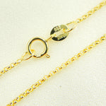 Load image into Gallery viewer, 14K Solid Yellow Gold Rolo Chain