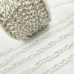 Load image into Gallery viewer, V189SS. Sterling Silver Smooth Oval Link Chain