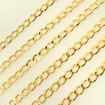 Load image into Gallery viewer, 14k Yellow Gold Filled Flat Curb Link Chain