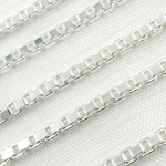 Load image into Gallery viewer, Sterling Silver Box Link Chain