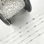 Load image into Gallery viewer, Sterling Silver Satellite Chain