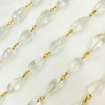 Load image into Gallery viewer, Crystal Tear Drop Gold Plated Wire Chain