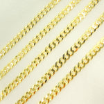 Load image into Gallery viewer, 14K Solid Gold Flat Cuban Links Chain
