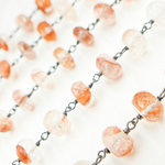 Load image into Gallery viewer, Strawberry Quartz Oxidized Wire Chain