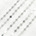 Load image into Gallery viewer, 925 Sterling Silver Diamond Dangle Square Link Chain.