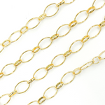 Load image into Gallery viewer, Gold Plated 925 Sterling Silver Oval Link Chain.