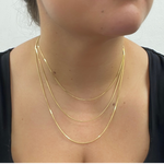 Load image into Gallery viewer, 14k Solid Yellow Gold Snake Necklace