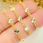 Load image into Gallery viewer, Gold Plated 925 Sterling Silver Curb and Marina Diamond Cut Link Chain.