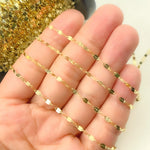 Load image into Gallery viewer, 14K Solid Gold Flat Marina Link Unfinished Chain