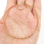 Load image into Gallery viewer, 14K Solid Gold Twisted Hoop Earrings