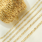 Load image into Gallery viewer, 14K Gold Filled Flat Oval & Round Link Curb Chain.