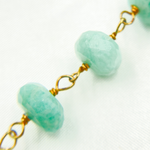 Load image into Gallery viewer, Amazonite Gold Plated Wire Chain