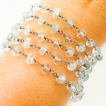 Load image into Gallery viewer, Aquamarine Oxidized Wire Chain