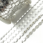 Load image into Gallery viewer, Sterling Silver Textured Oval Link Chain