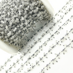 Load image into Gallery viewer, Crystal Cluster Dangle Oxidized Wire Chain.