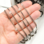 Load image into Gallery viewer, Crystal Double Oxidized Connected Wire Chain