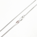 Load image into Gallery viewer, 14K Solid White Gold Wheat Chain
