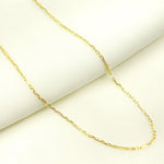 Load image into Gallery viewer, 14K Solid Yellow Gold Diamond Cut Cable Link Chain