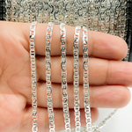Load image into Gallery viewer, 925 Sterling Silver Marina Link Chain