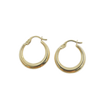 Load image into Gallery viewer, 14K Solid Gold Chunky Textured Hoop