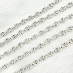 Load image into Gallery viewer, Sterling Silver Puff Marina Link Chain
