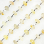 Load image into Gallery viewer, Golden Rutile Oxidized Wire Chain.