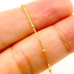 Load image into Gallery viewer, 14K Solid Gold Satellite Chain