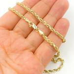 Load image into Gallery viewer, 14K42. 14K Solid Gold Rope Necklace