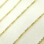 Load image into Gallery viewer, 14K Solid Gold Flat Cable Link Chain
