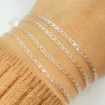 Load image into Gallery viewer, 925 Sterling Silver Flat Cable Link Chain