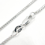 Load image into Gallery viewer, 14K Solid White Gold Wheat Chain