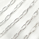 Load image into Gallery viewer, 925 Sterling Silver Oval Cable Link Chain.