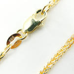 Load image into Gallery viewer, 14K Solid Gold Wheat Chain