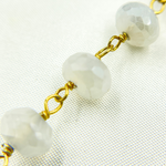 Load image into Gallery viewer, Coated Chaceldony Gold Plated Wire Chain.