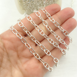 Load image into Gallery viewer, 925 Sterling Silver Smooth Marina Link Chain.