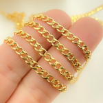 Load image into Gallery viewer, Gold Filled Flat Curb Link Chain
