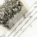 Load image into Gallery viewer, Cubic Zirconia Heart Shape Dangle & Connected Wire Chain