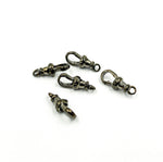 Load image into Gallery viewer, 28MM Black Rhodium Sterling Silver Swivel Clasp