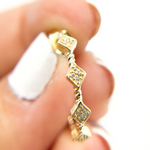 Load image into Gallery viewer, 14K Solid Gold and Diamonds Hoop Earrings