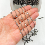 Load image into Gallery viewer, Cubic Zirconia Heart Shape Dangle & Connected Wire Chain