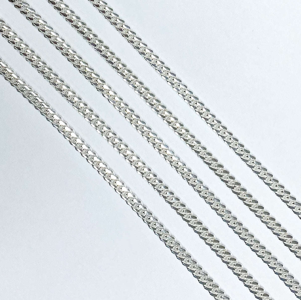 Sterling Silver Flat Curb Chain
