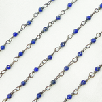 Load image into Gallery viewer, Lapis Lazuli Oxidized Wire Chain