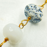 Load image into Gallery viewer, Dendrite Opal Gold Plated Wire Chain.